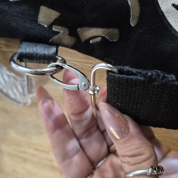 Vintage Ed Hardy Black Skull Tote/Messenger Bag - Picture 10 of 16